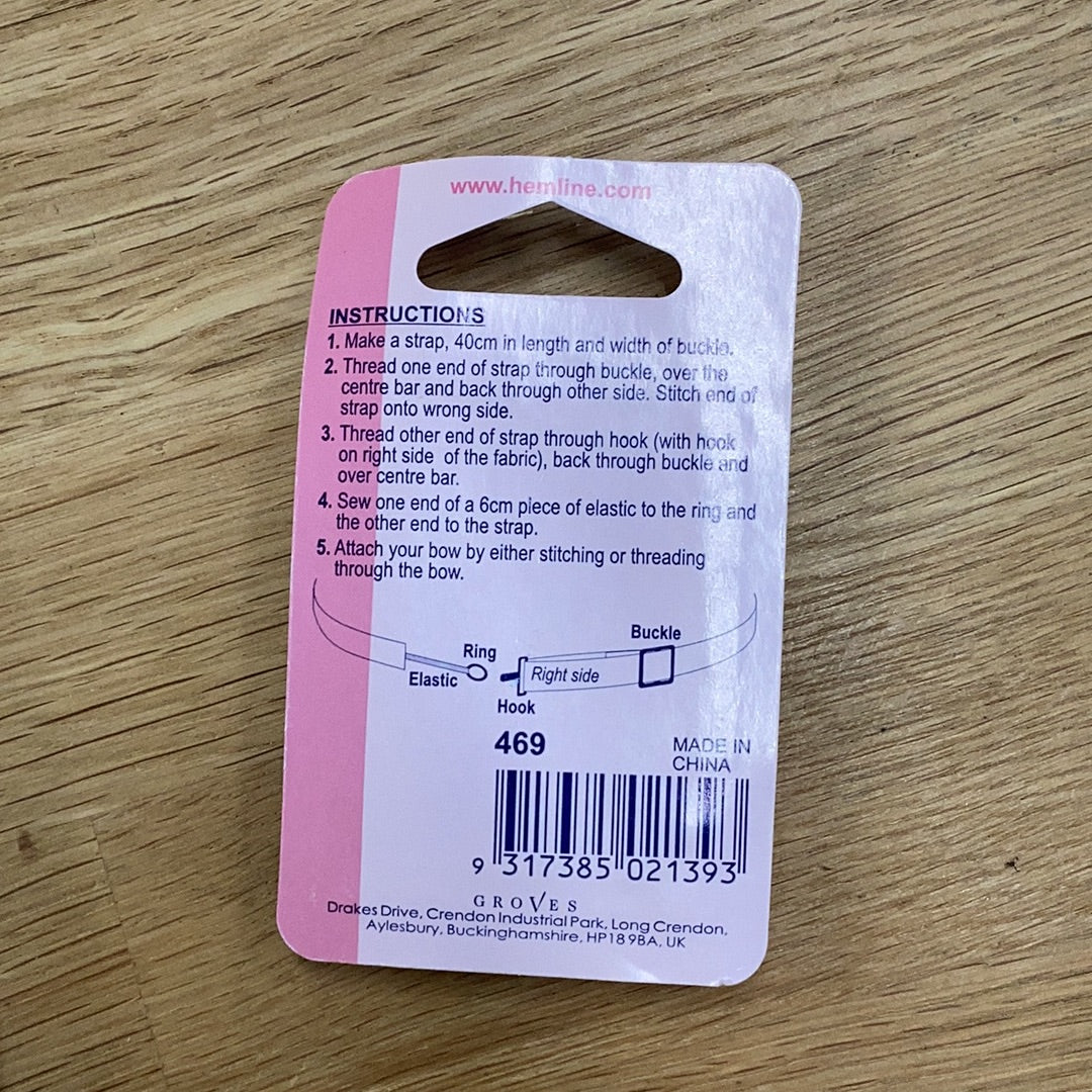 Hemline Bow Tie Set: Black