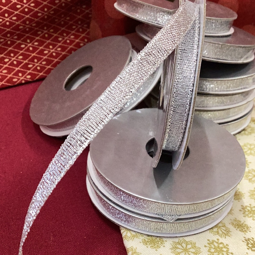 Narrow Silver Ribbon | 5m Reel