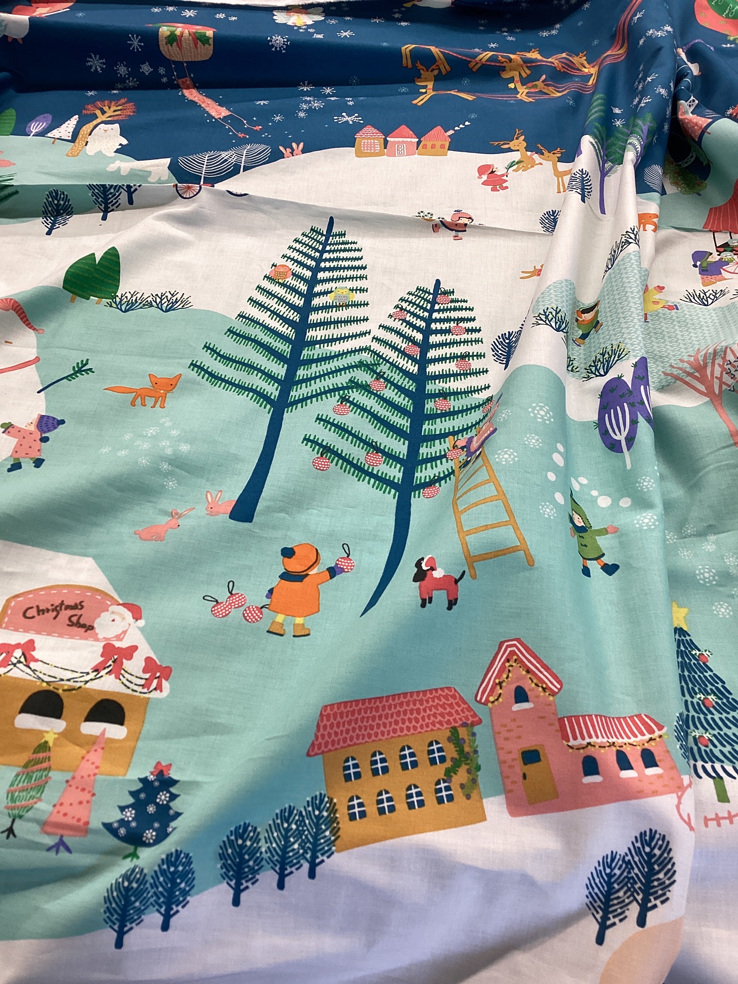 X123 Christmas Eve Scene | Telaarte - 1/2 Metre