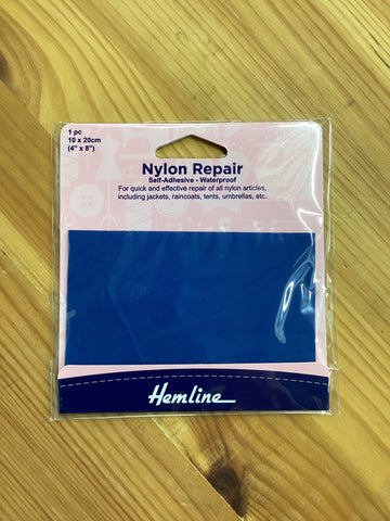 Hemline Nylon Repair Patch Self-Adhesive 10x20cm: Royal Blue