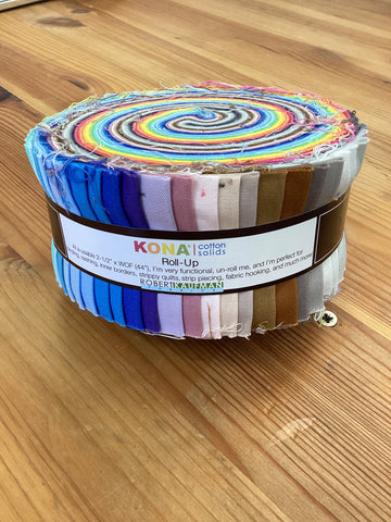 Kona 2017 New Colours Cotton Solids | Robert Kaufman Roll-Up