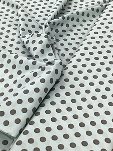 Grey Spot on Blue 18B/035-057F | RS Textiles Fabric - 1 Metre