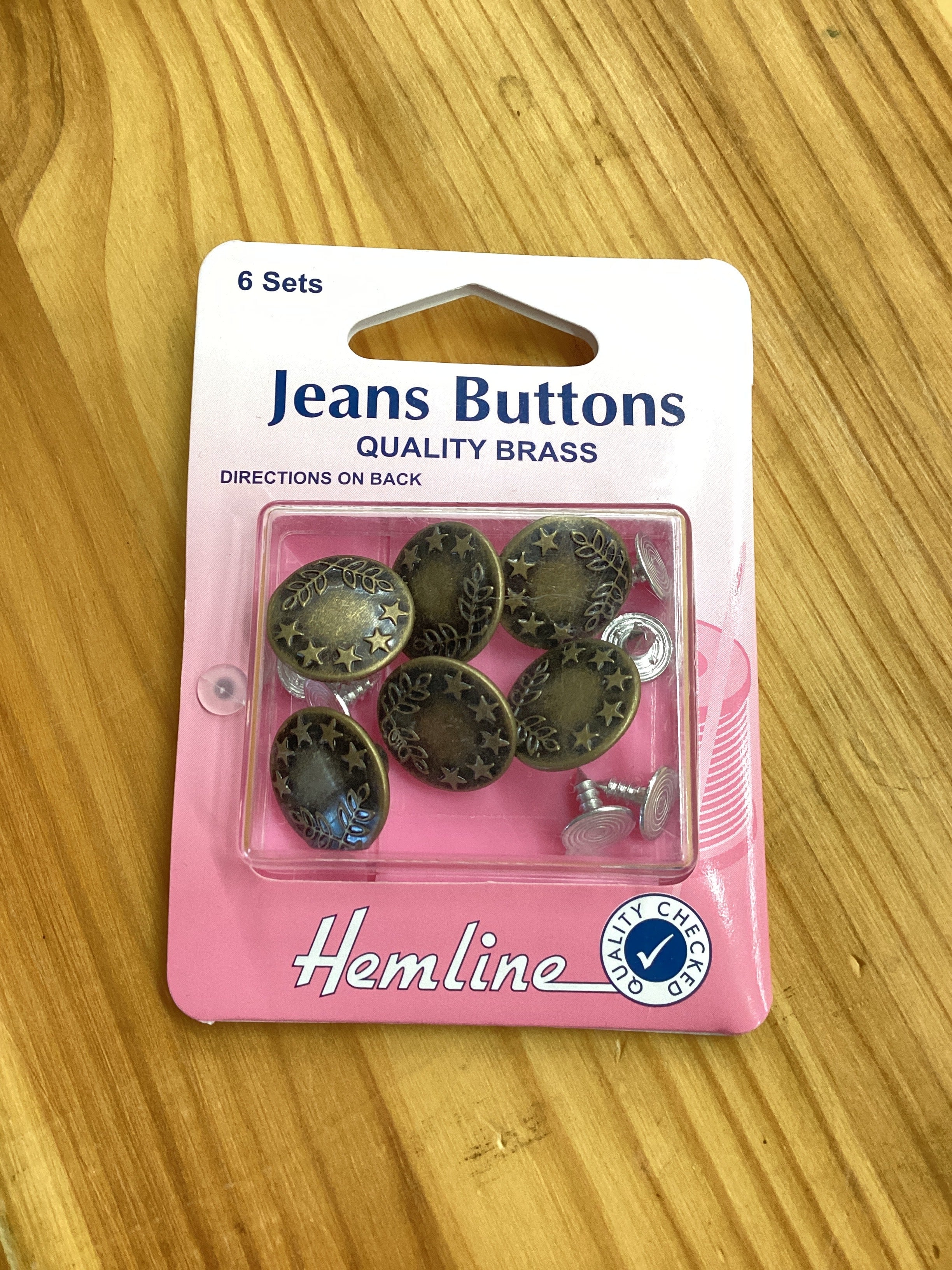 Jean Buttons: Bronze 6 sets