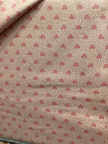 Liberty Fabric Candy Hearts Pink Per 50cm CB19