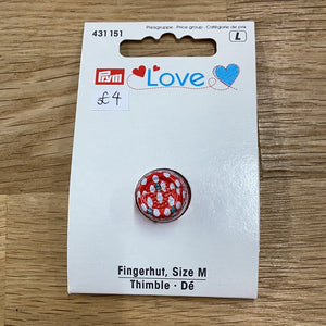 Prym Love Thimble Red Size M