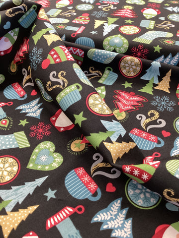 X069 Hygge Christmas D# C26 | Lewis & Irene - 1/2 Metre