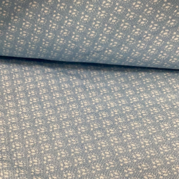 Blue Indigo Cotton Fabric | Andover Pattern 9743 - 1/2 metre – Fabric ...