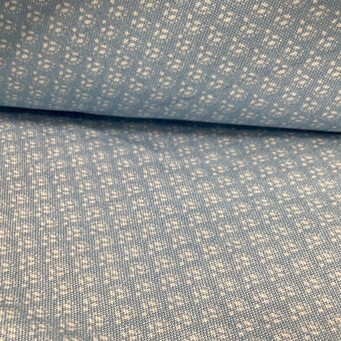 Blue Indigo Cotton Fabric | Andover Pattern 9743 - 1/2 metre