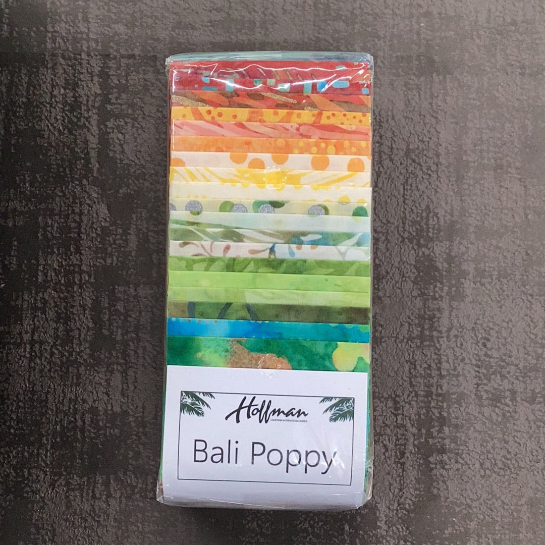 Citrus Grove Hoffman Bali Poppy Batik Strips #663 | Last Pack