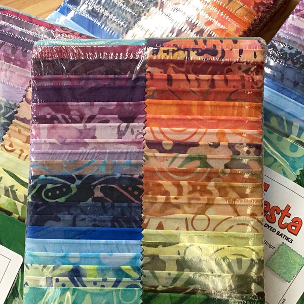 Fiesta Triple-Dyed Batiks Strip-pies | Littondale