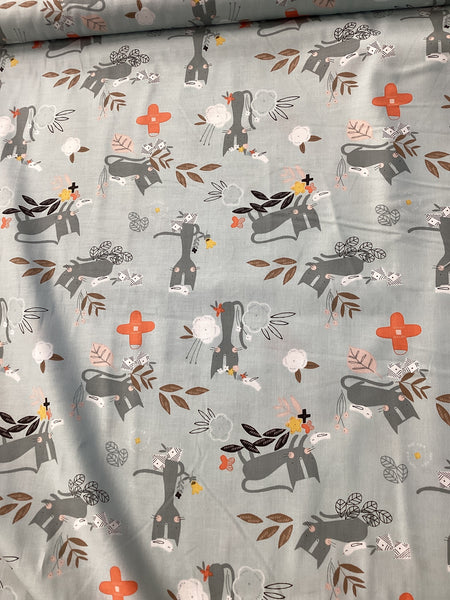 Emi & the Bird EMI1401 Lt Grey | Dashwood Studio - 1/2 Metre