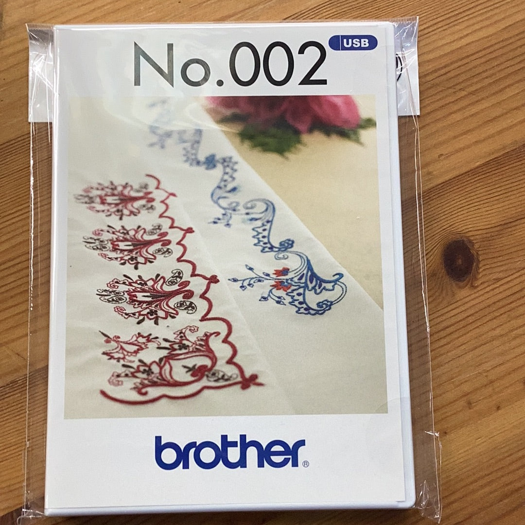 Brother BLECUSB2 Oriental Borders embroidery design USB packaging