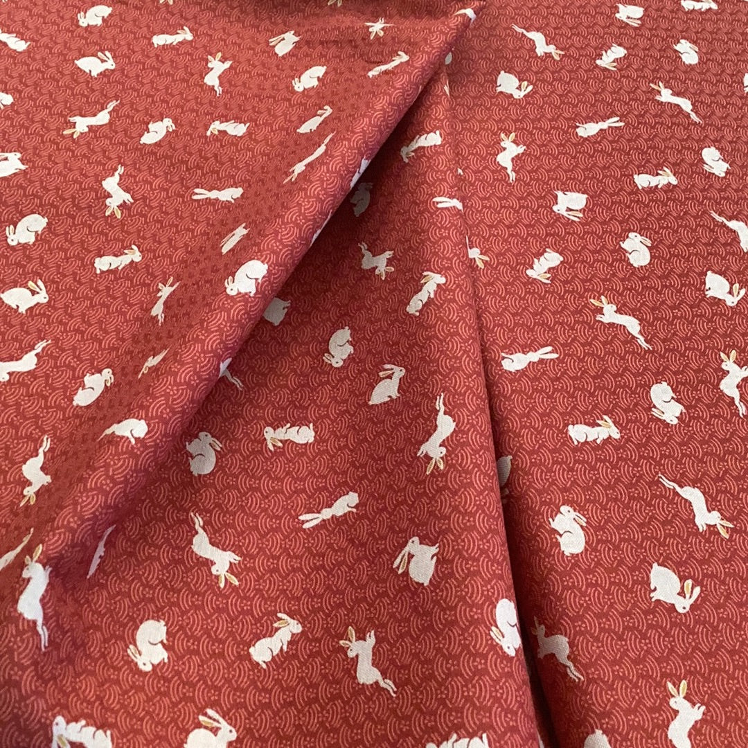 Sevenberry Rabbits | Authentic Japanese Fabric