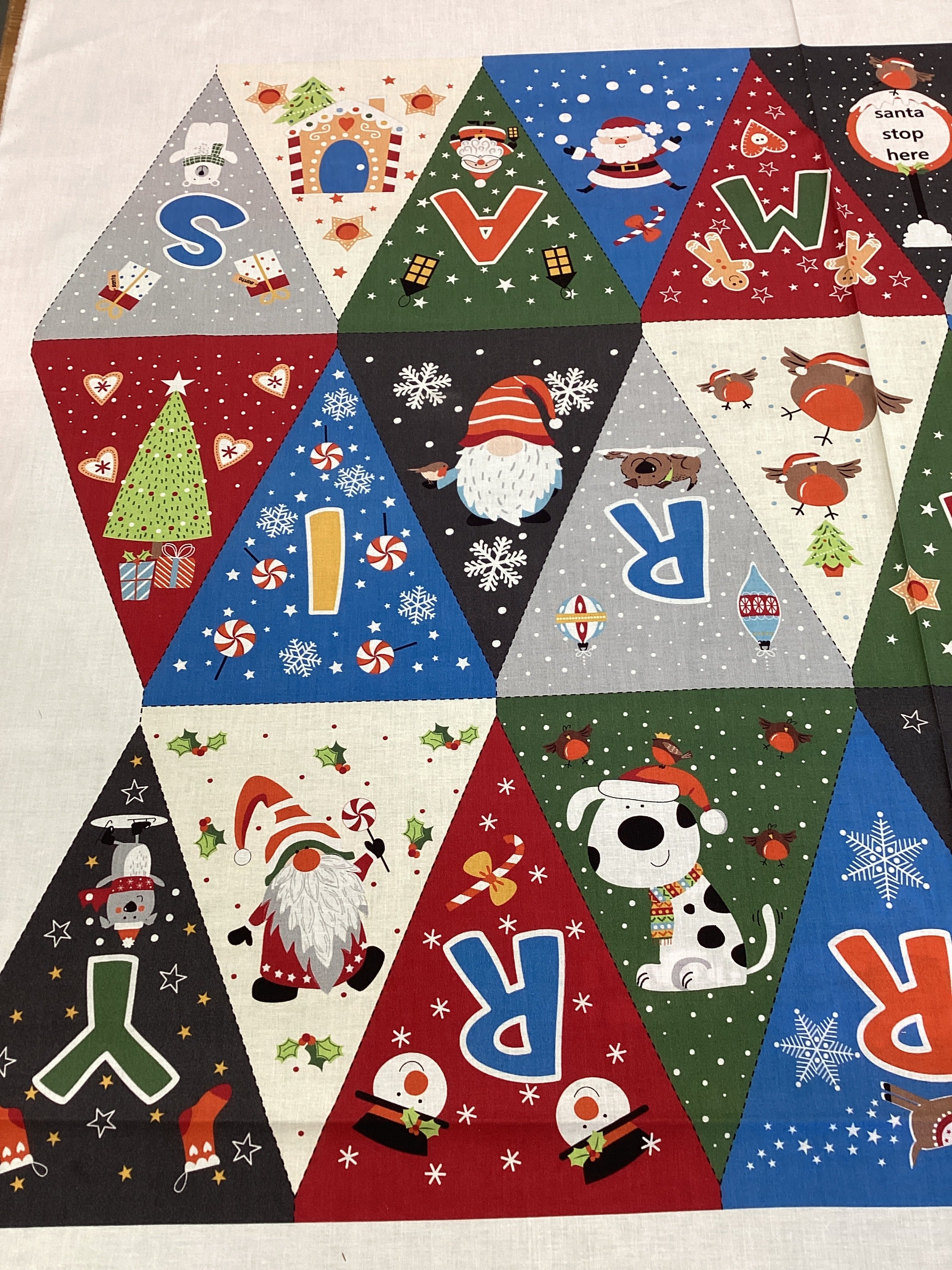 XP001 Christmas Bunting by Susan Wheeler 81420 | Nutex - Panel