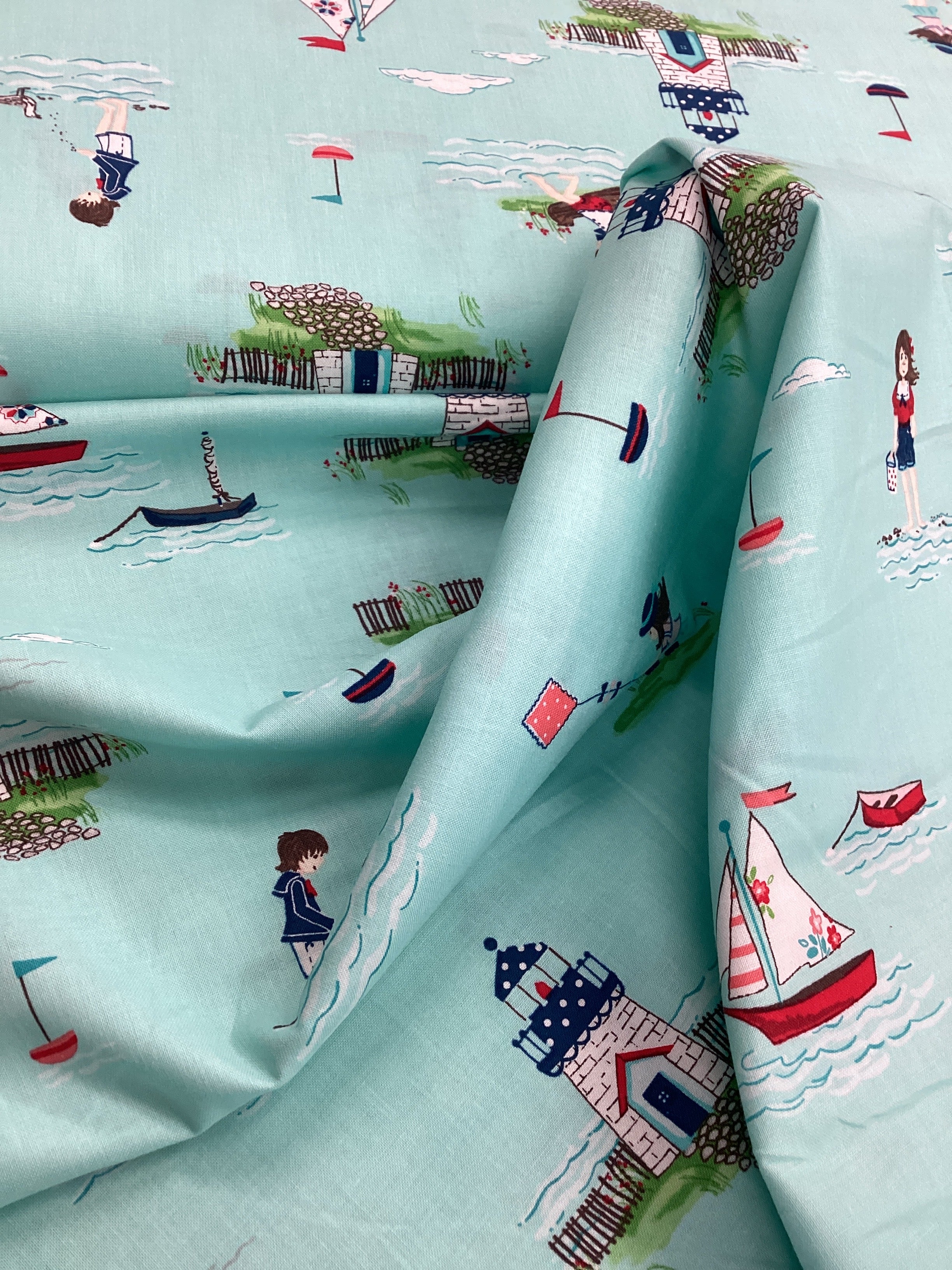 Seaside C7230 Aqua | Riley Blake - 1/2 Metre