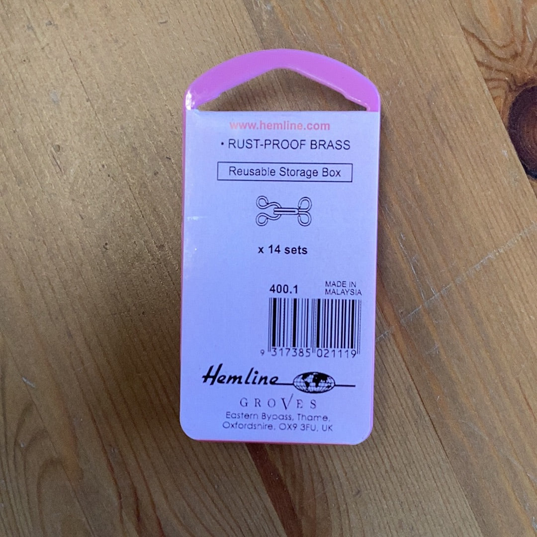 Hemline Hooks and Eyes size 1/14 sets