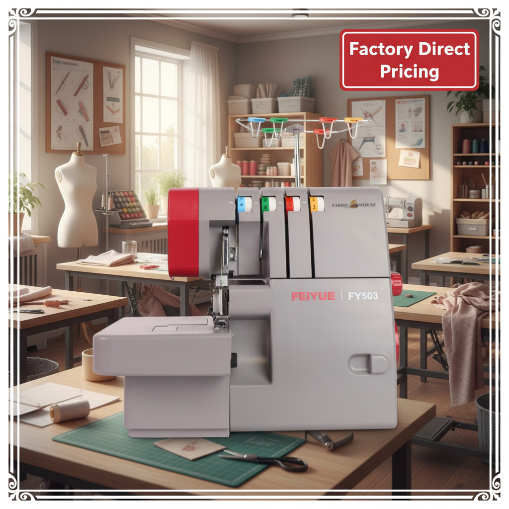 FY503 Heavy Duty Overlocker | FEIYUE x Fabric Mouse 4 Thread