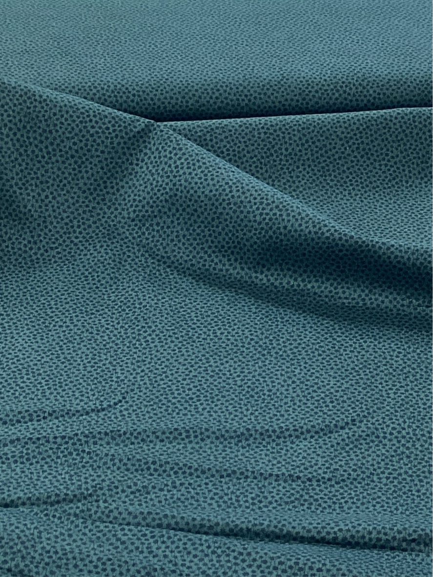 Flower Ditsy Print on Green | Lightweight Fabric - 1 Metre