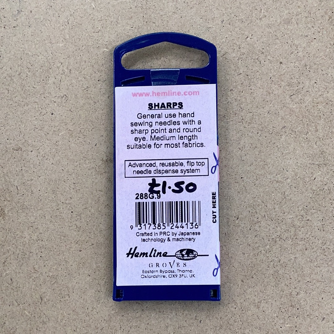 Hand Needles Sharps Size 9 | Hemline