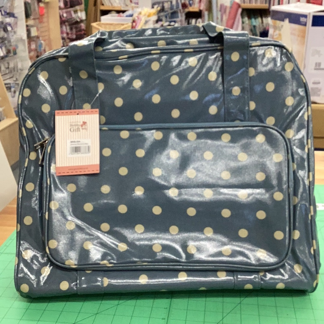 Sewing Machine Bag | Blue Spot Print