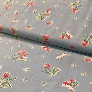 Bunies & Cream C6021 Blue -Penny Rose Fabrics- DB13 - 1/2 Metre