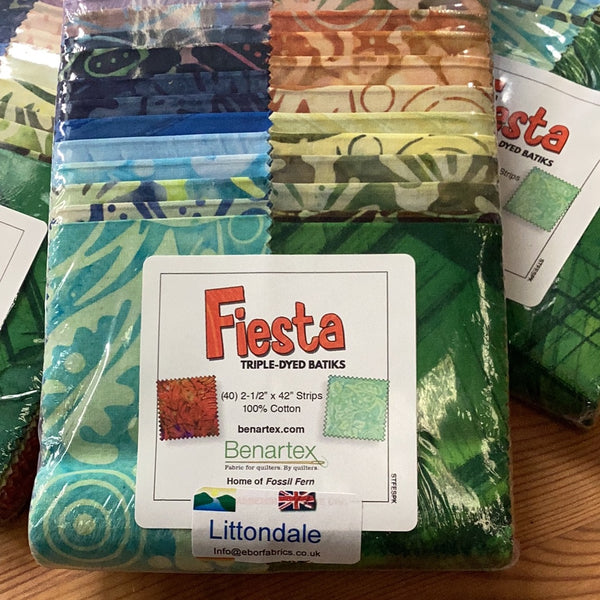 Fiesta Triple-Dyed Batiks Strip-pies | Littondale