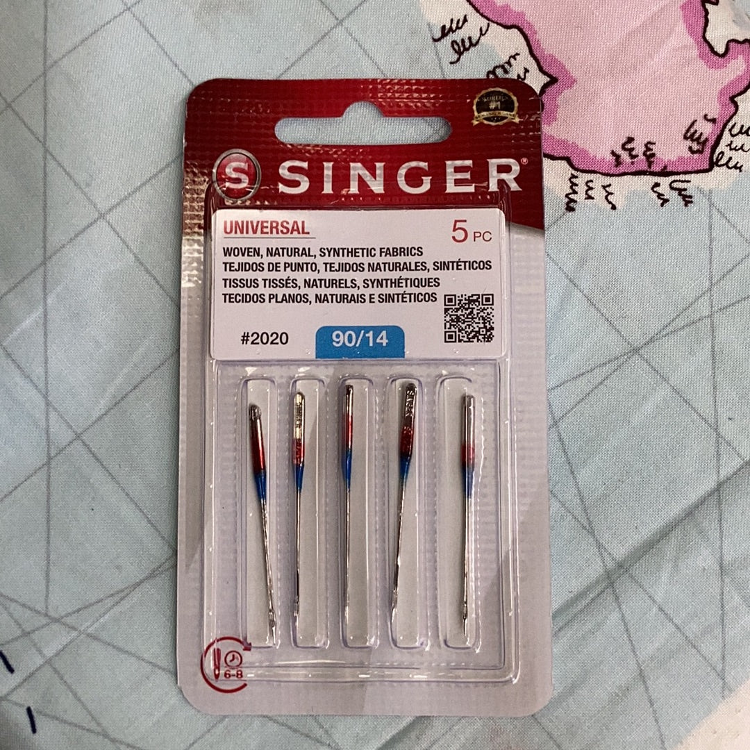 Singer Needles for medium weight fabrics (2020) 90/14