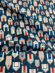 1635 Sea View Beach Huts The Henley Studio | Makower UK - 1/2 metre