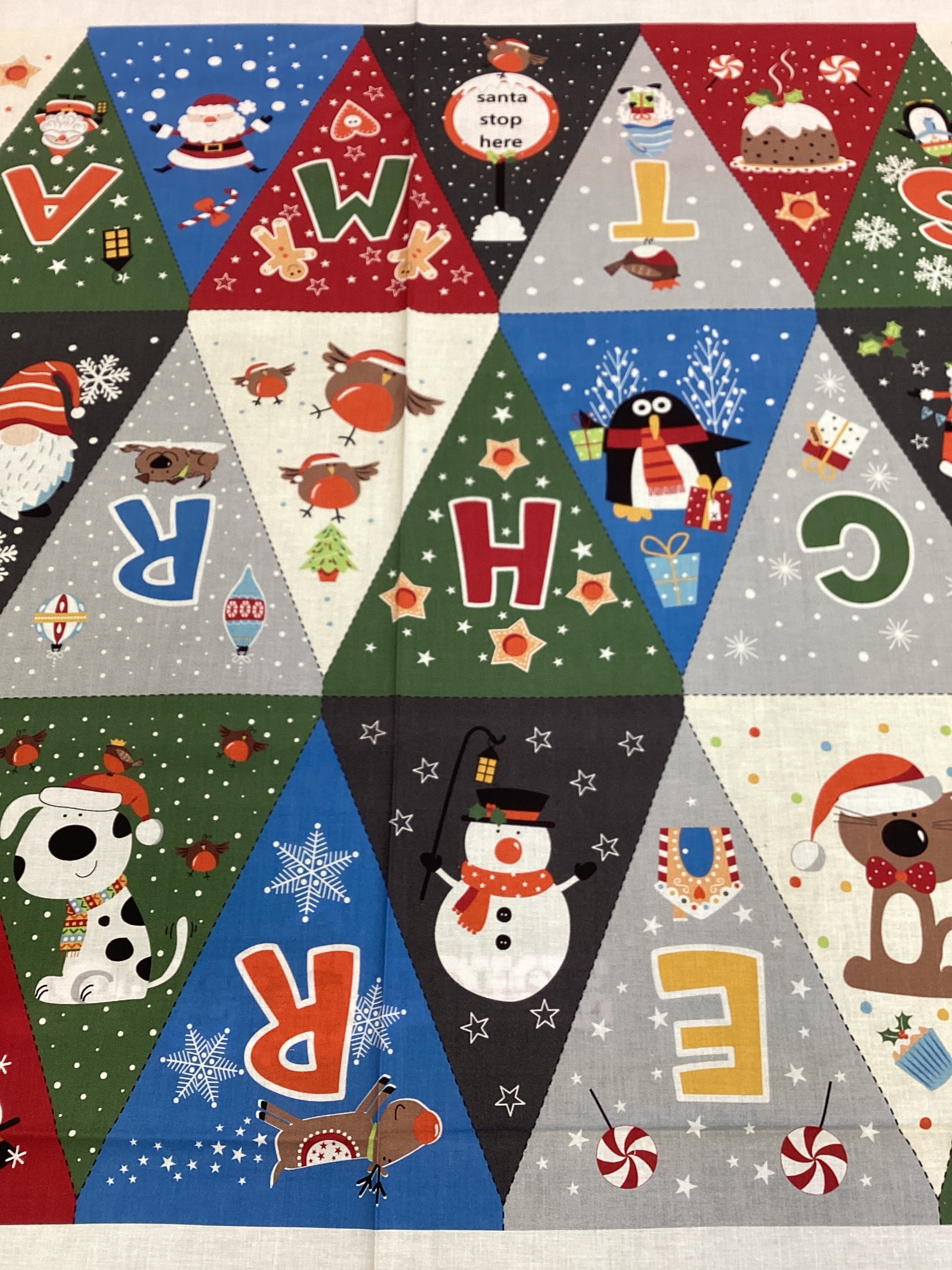 XP001 Christmas Bunting by Susan Wheeler 81420 | Nutex - Panel