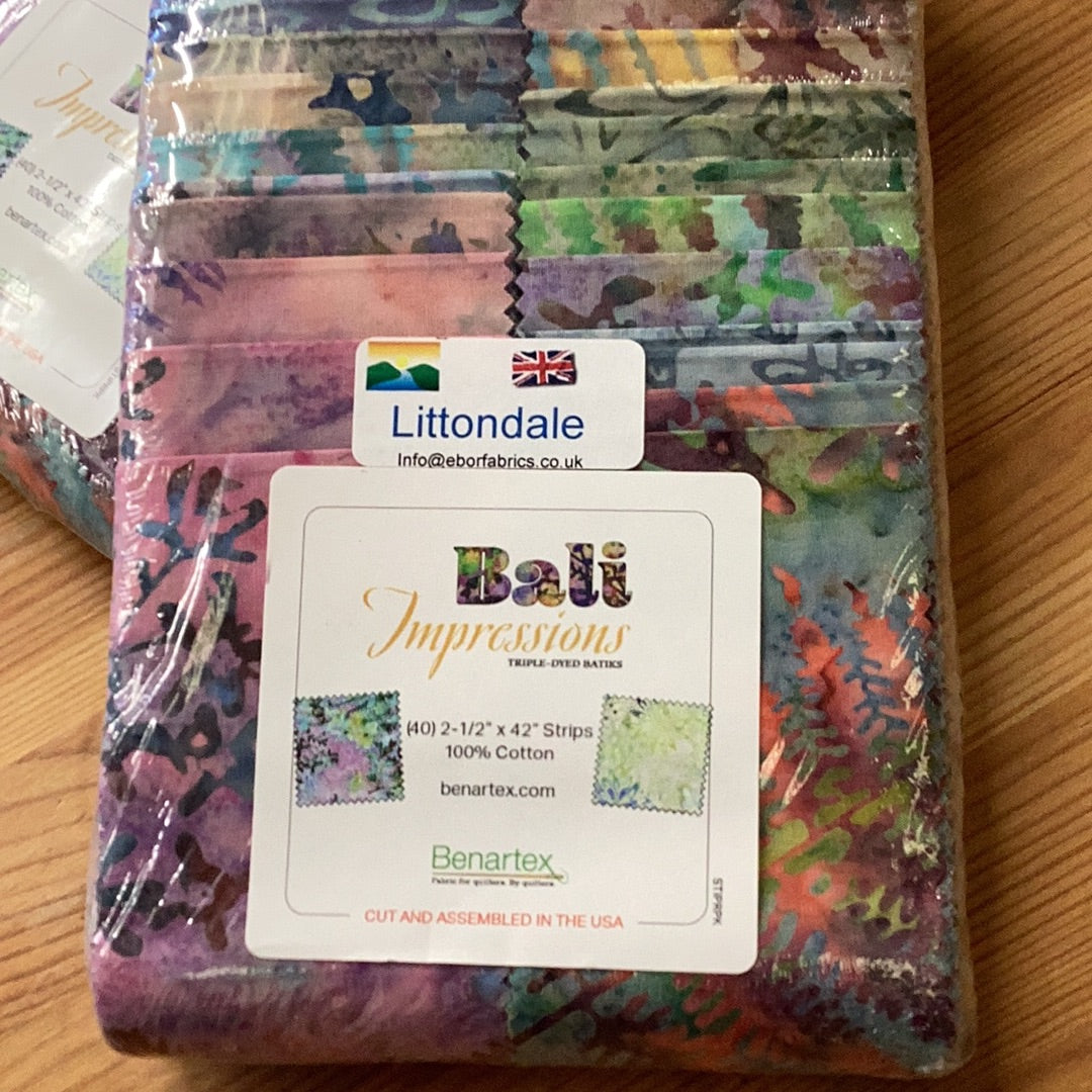 Impressions Triple-Dyed Batiks Strip-pies | Littondale