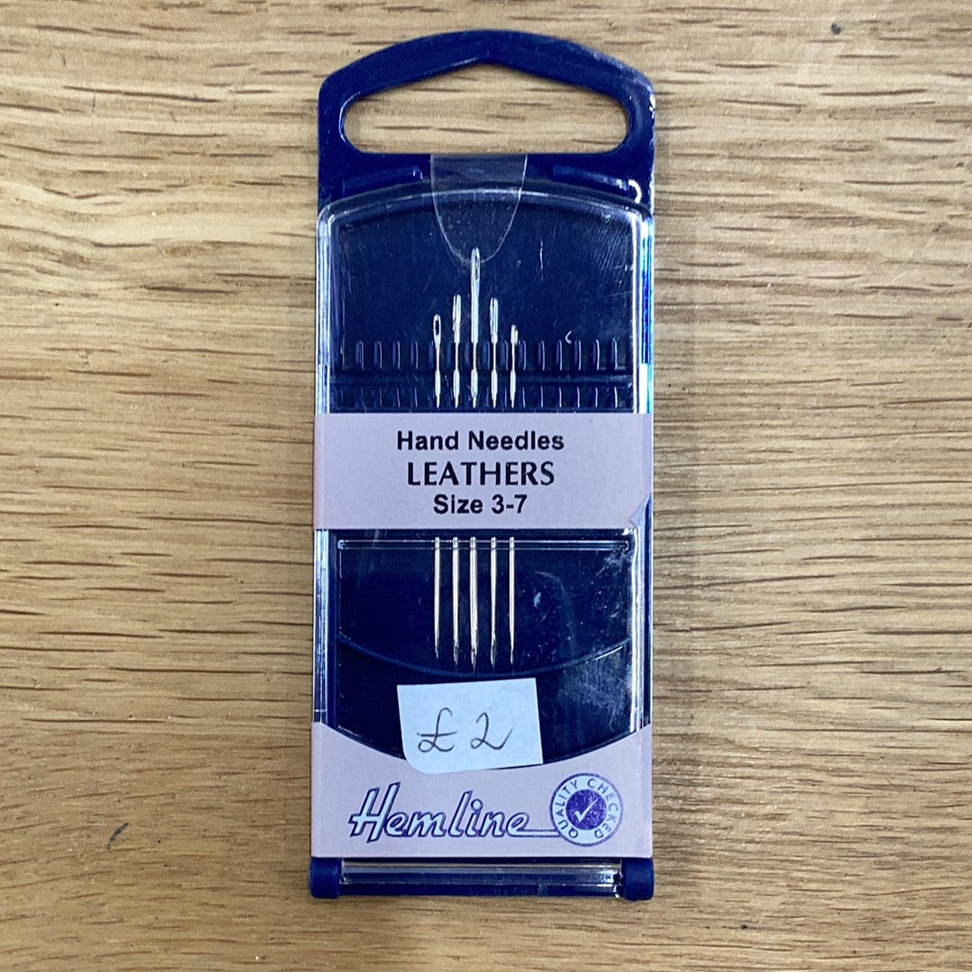 Hand Needles Leathers Size 3-7 | Hemline