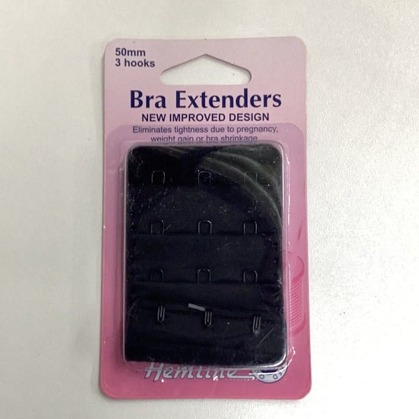 Hemline 50mm Bra Extender Blk