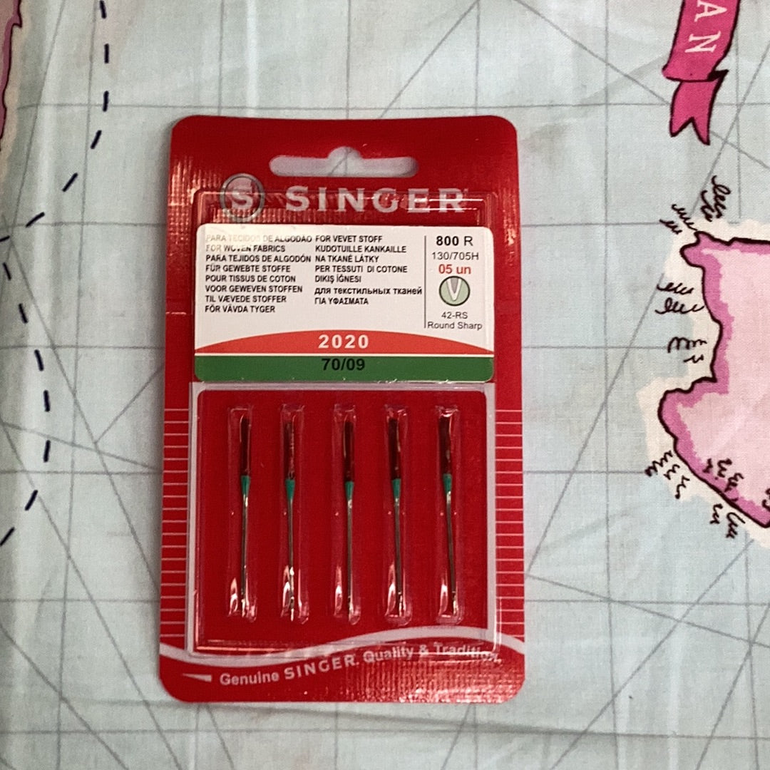 Singer Needles for sheer fabrics (2020) 70/09