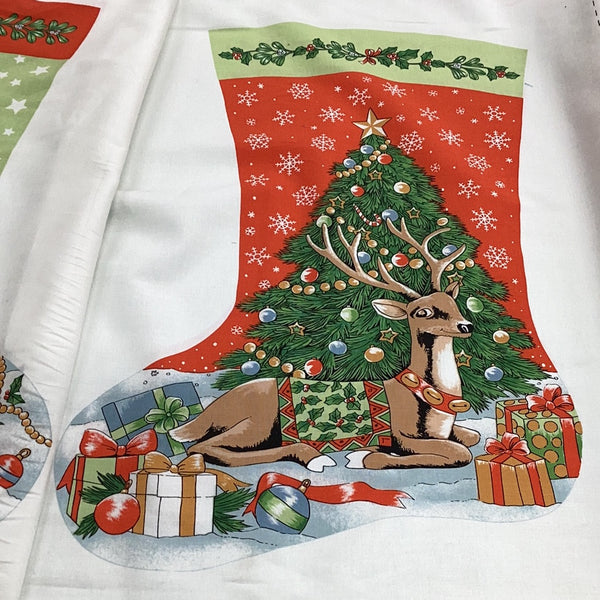 XP068 Christmas Stocking 81160-1 Fabric Panel | Nutex