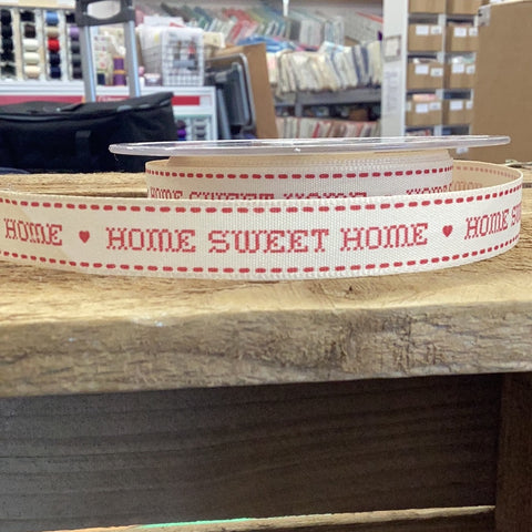 Home Sweet Home Ribbon | Per Metre