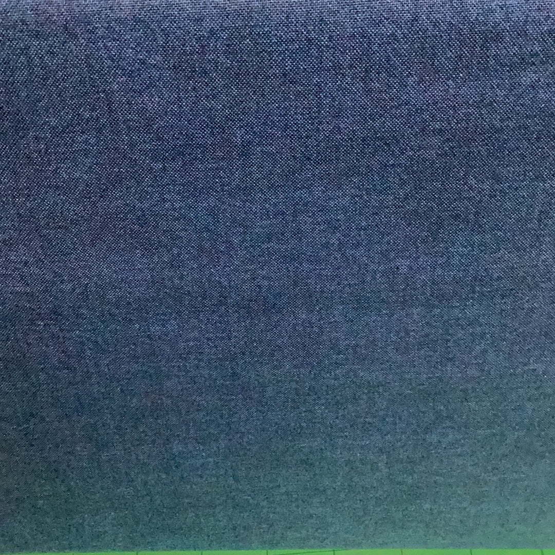 Navy Linen Texture Cotton Fabric | Makower - 1/2 metre