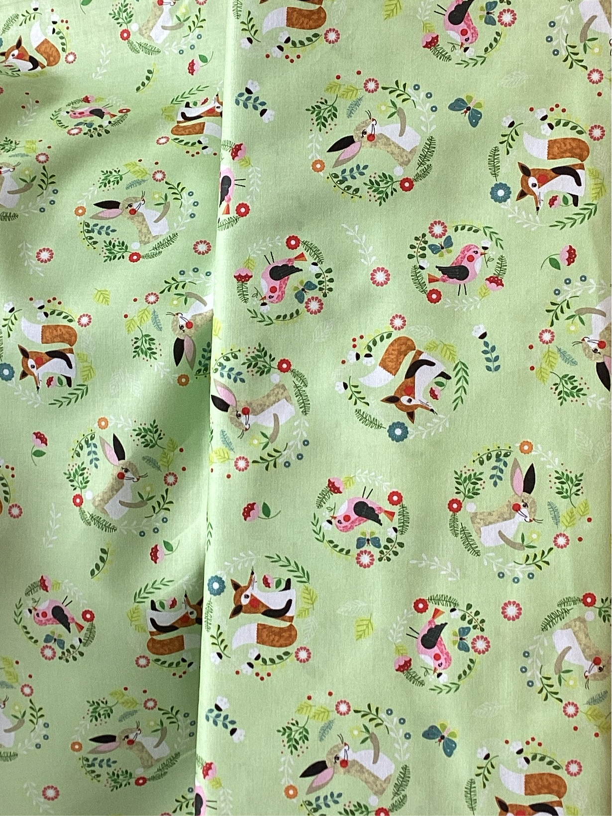 Willow Circles -Green | Nutex - 1/2 metre