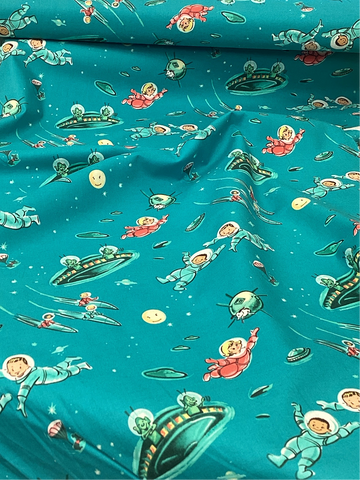 Little Green Men CX7632 OZON | Michael Miller - 1/2 Metre