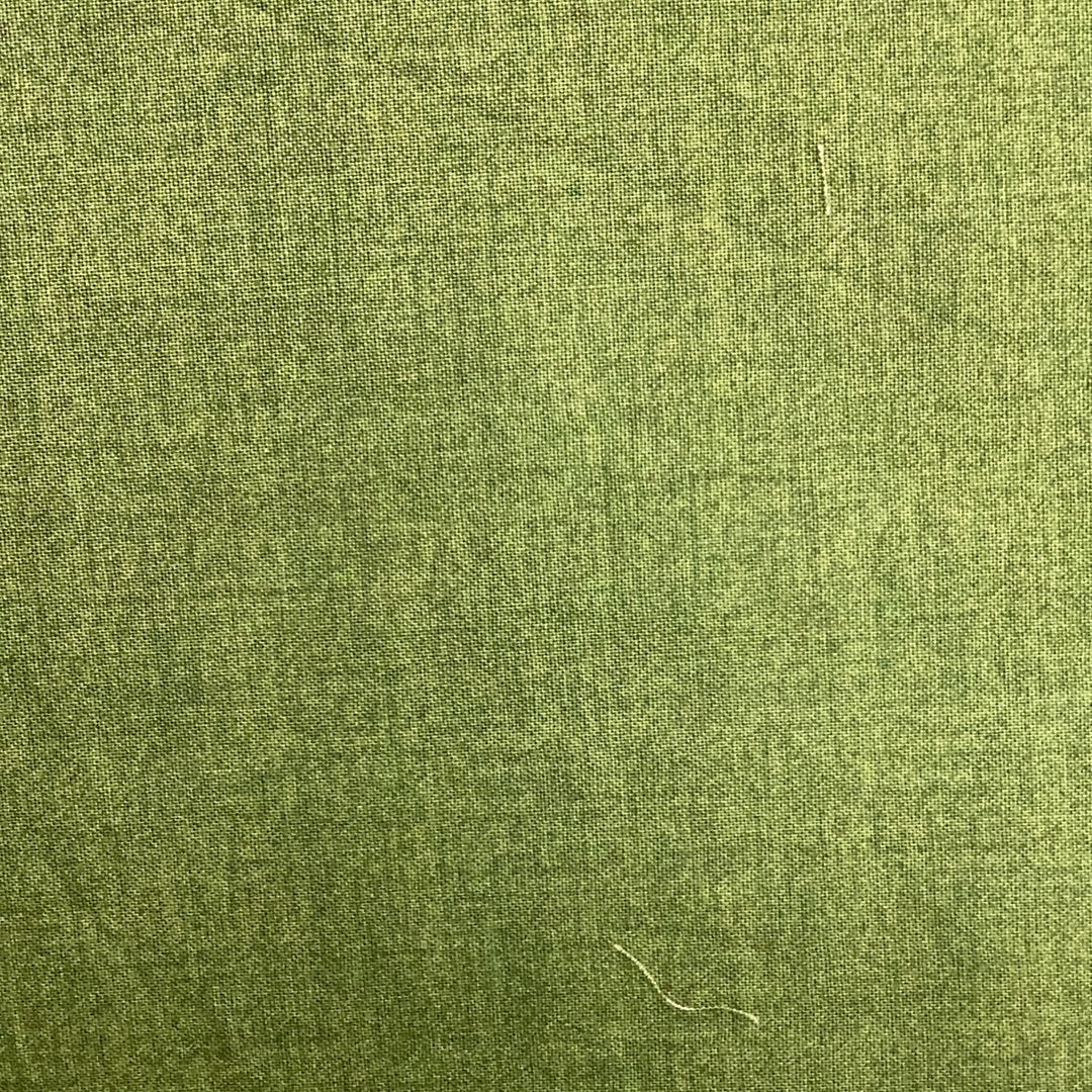 Olive Linen Texture Cotton Fabric | Makower - 1/2 metre