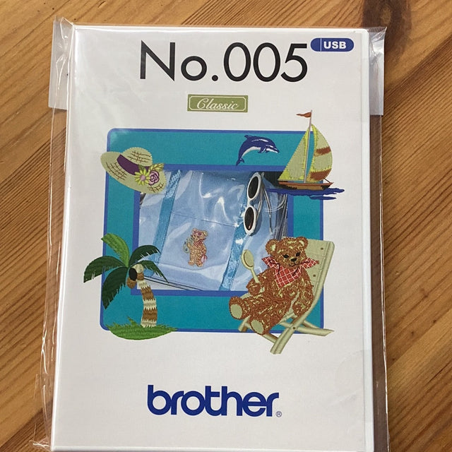 Brother BLECUSB5 Summer and Nautical embroidery design USB packaging