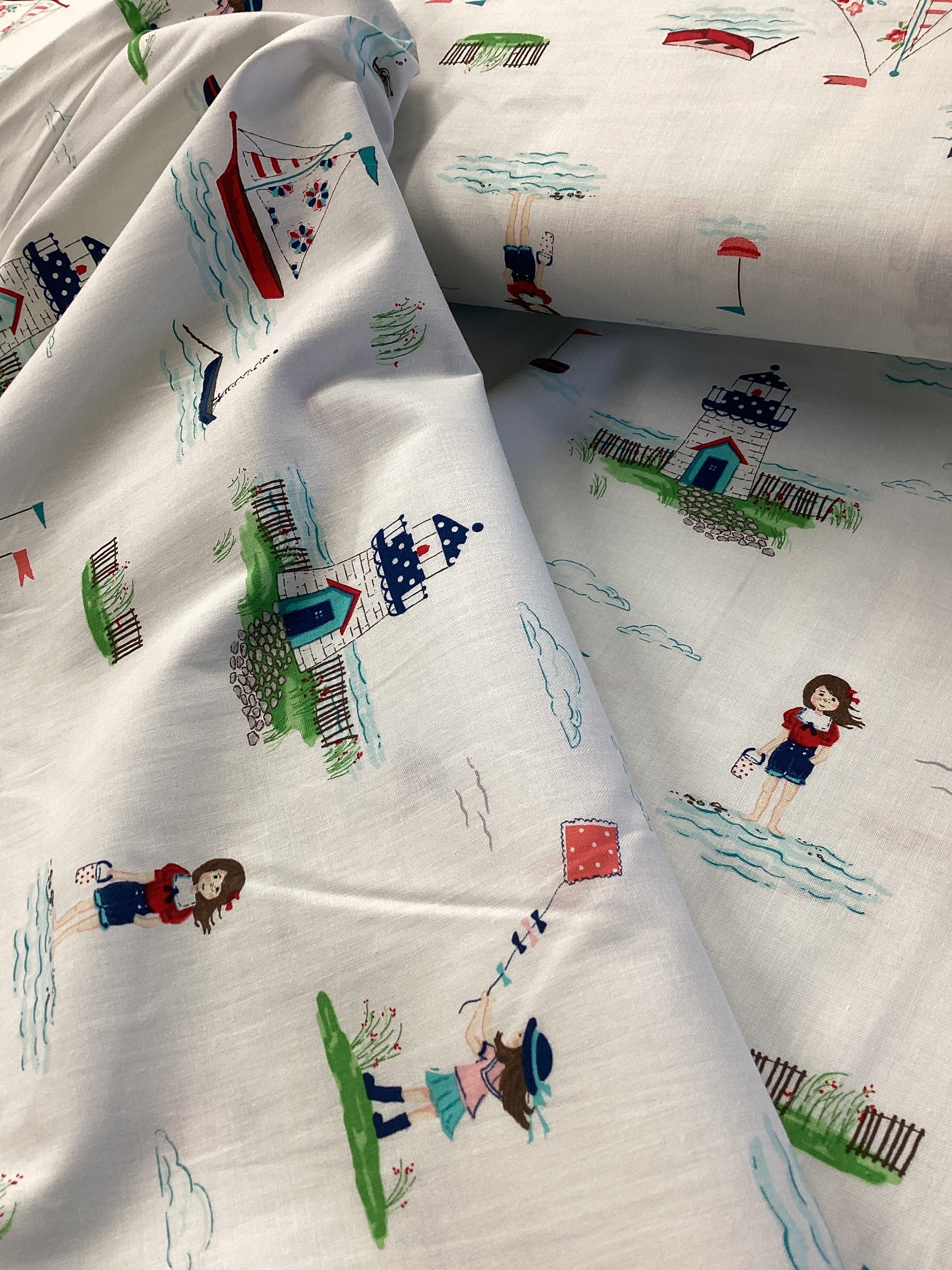 Seaside C7230 White | Riley Blake - 1/2 Metre