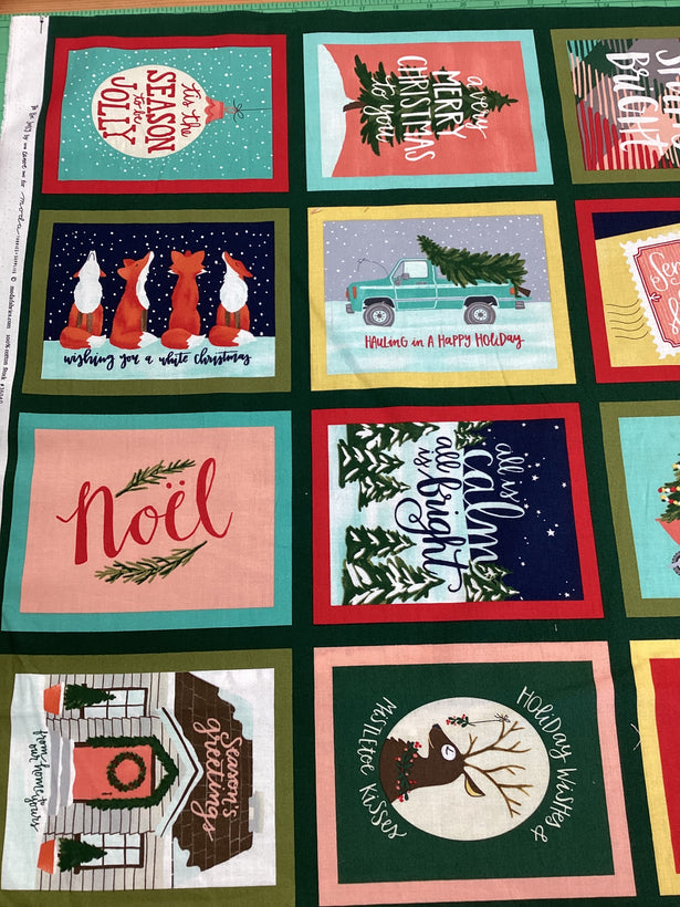 Christmas Advent Panel Fabric