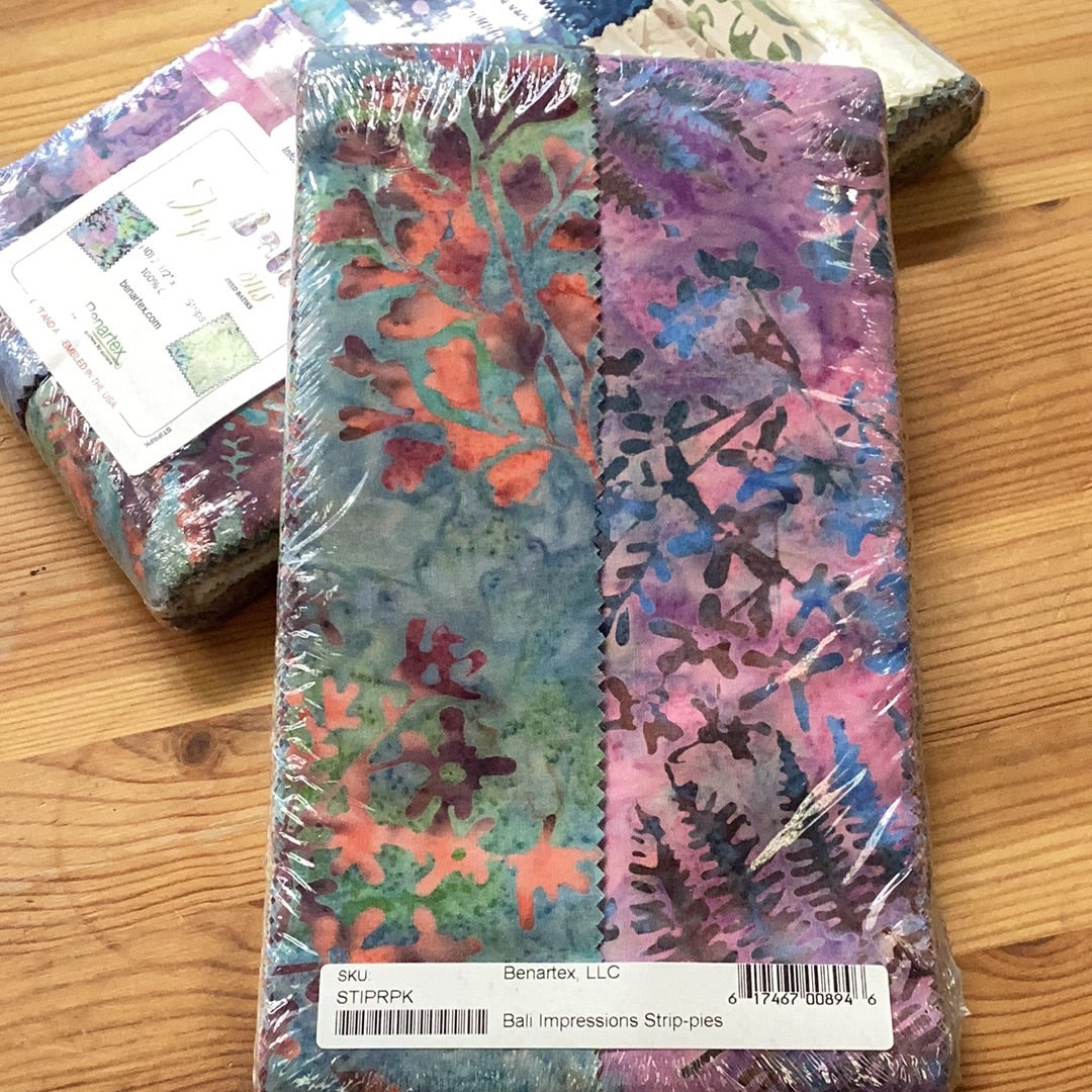 Impressions Triple-Dyed Batiks Strip-pies | Littondale