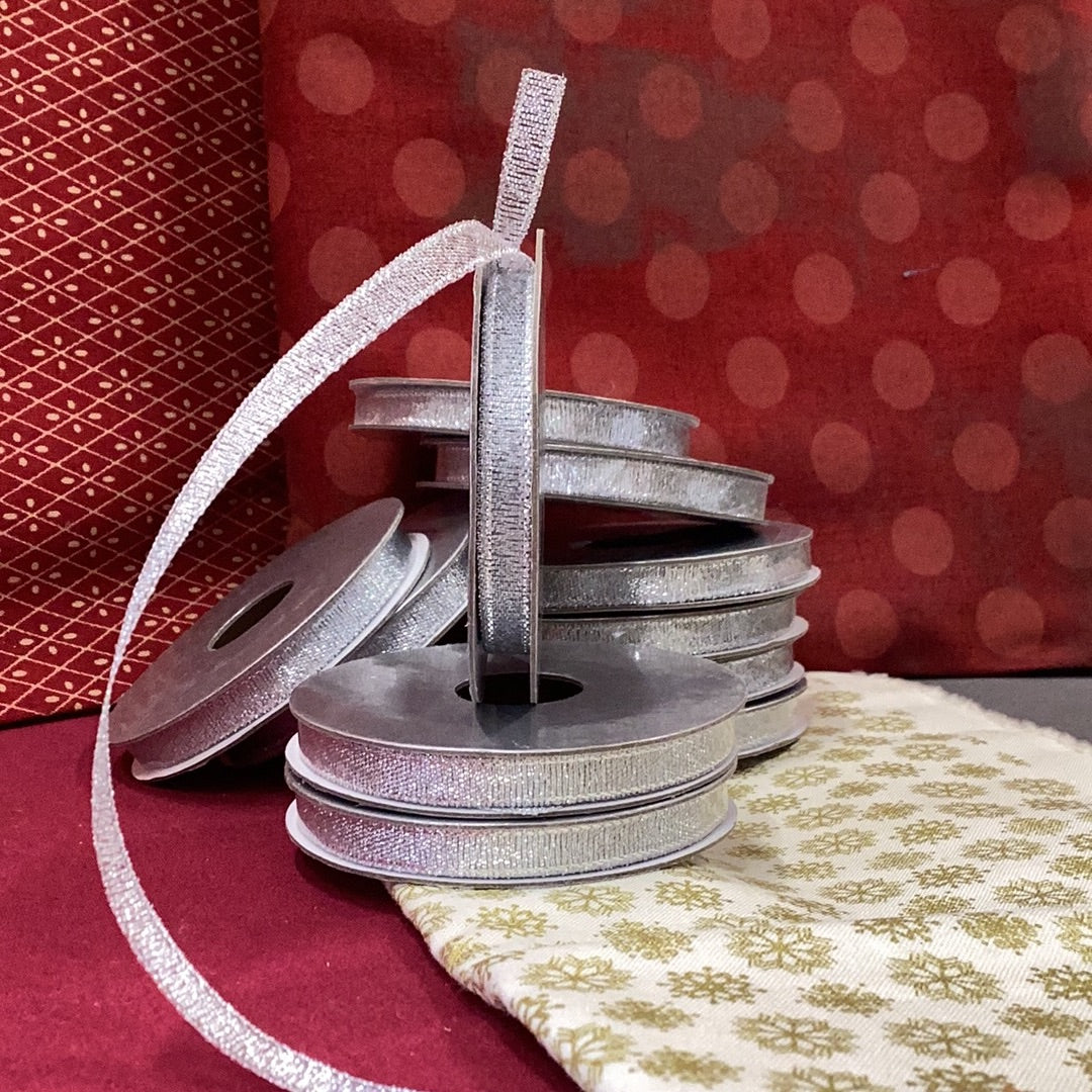 Narrow Silver Ribbon | 5m Reel