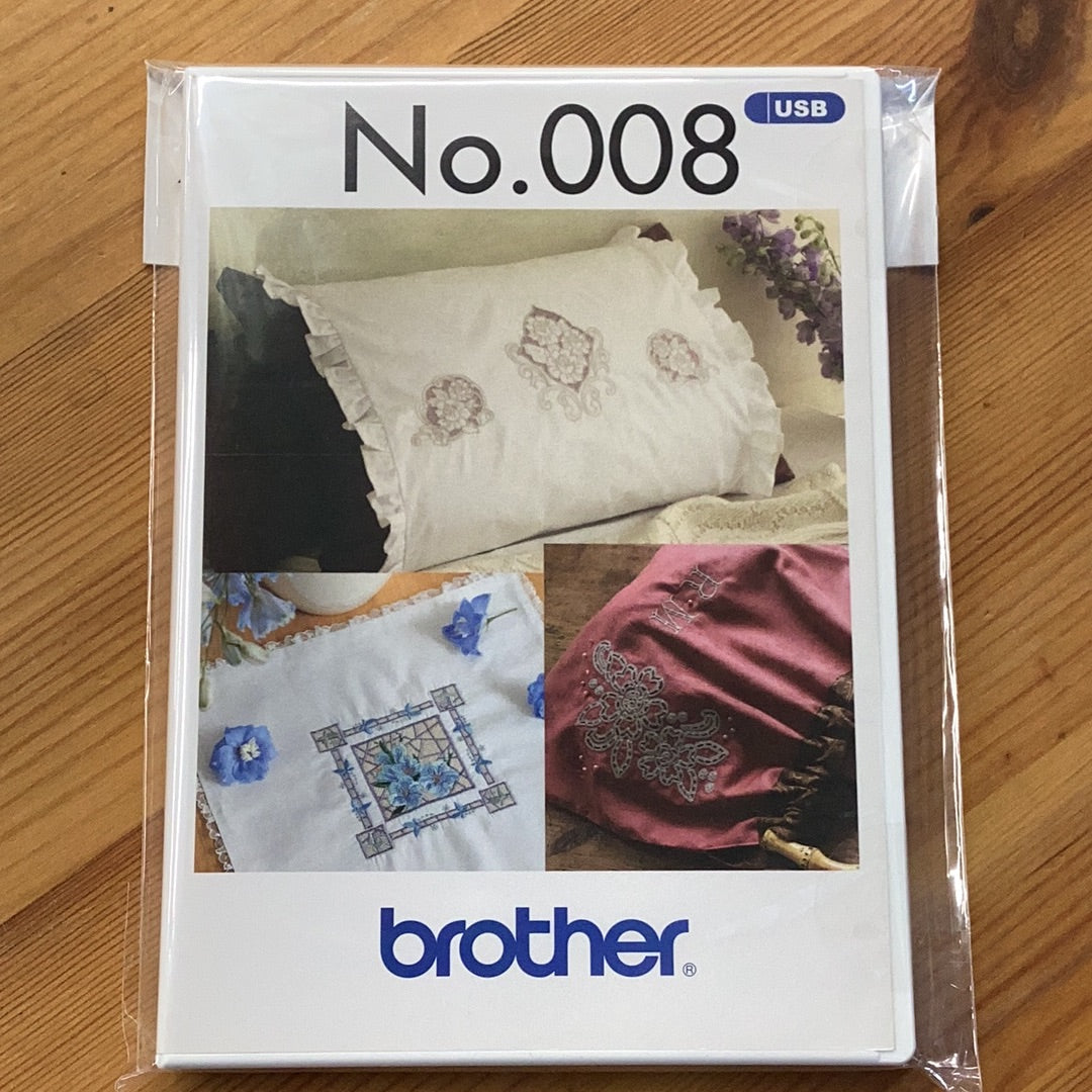 Brother BLECUSB8 Cutwork Style embroidery design USB packaging