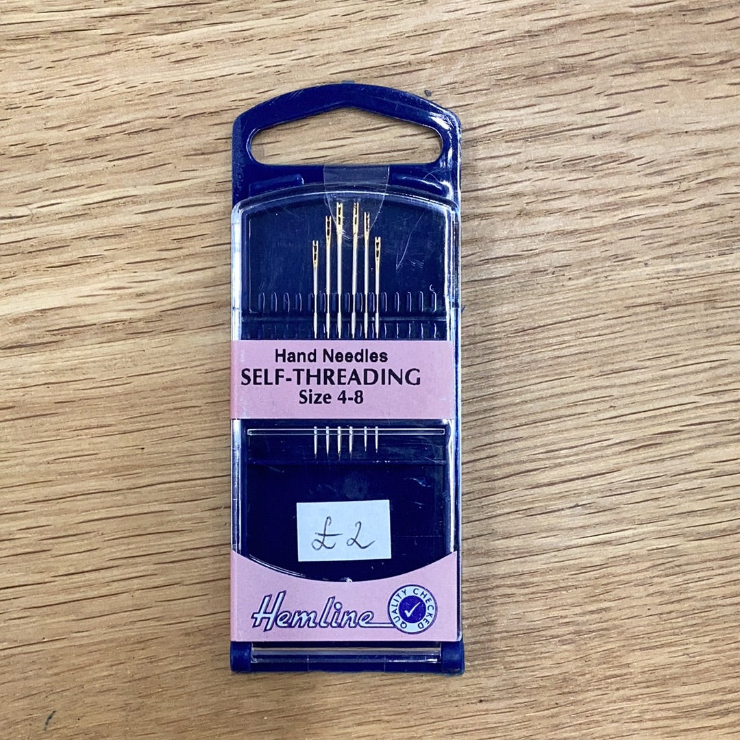 Hand Needles Self-Threading Size 4-8 | Hemline