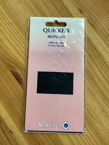 Hemline Quickfix (Cotton Patch): Iron On Black