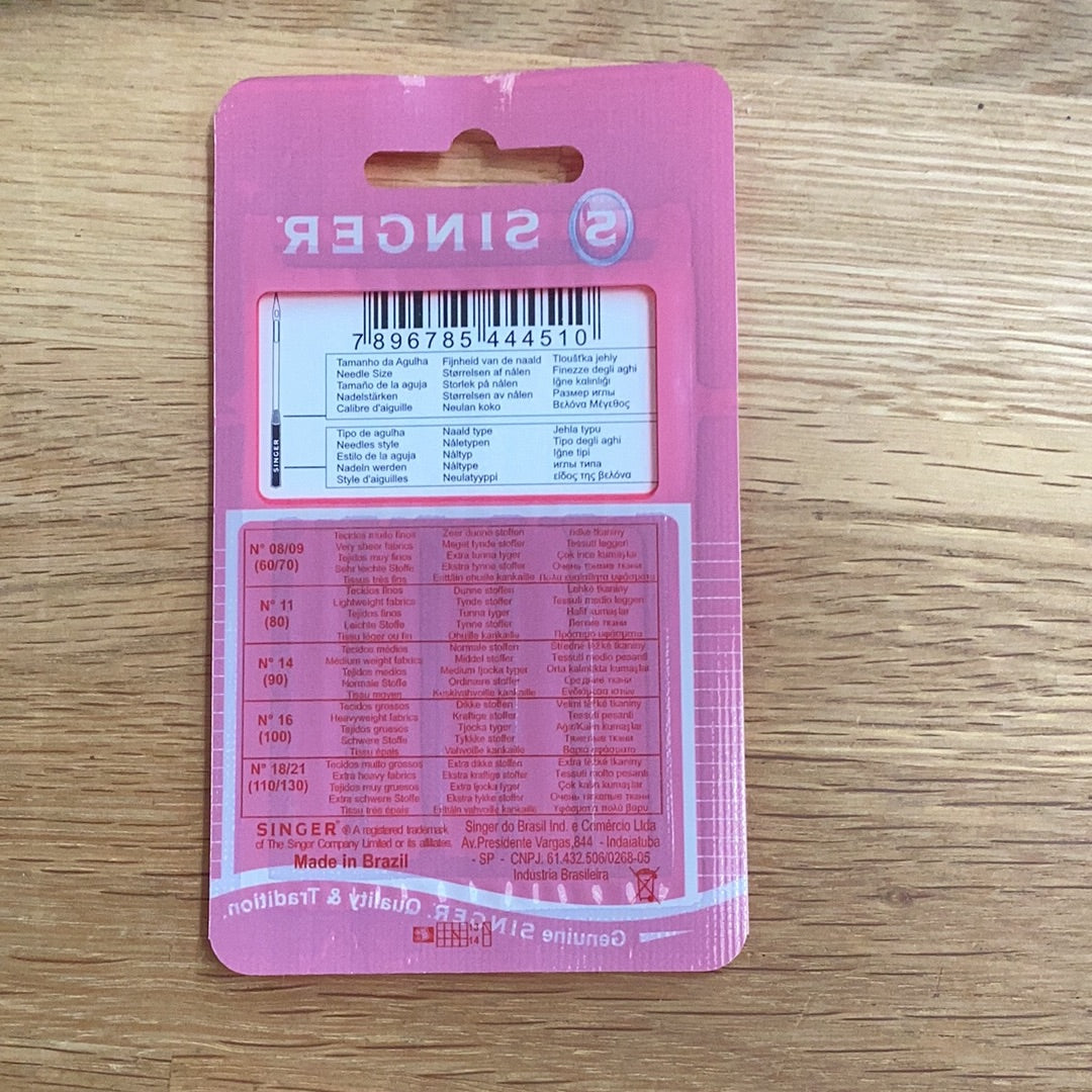 Singer Needles for Woven Fabrics (2020) 100/16