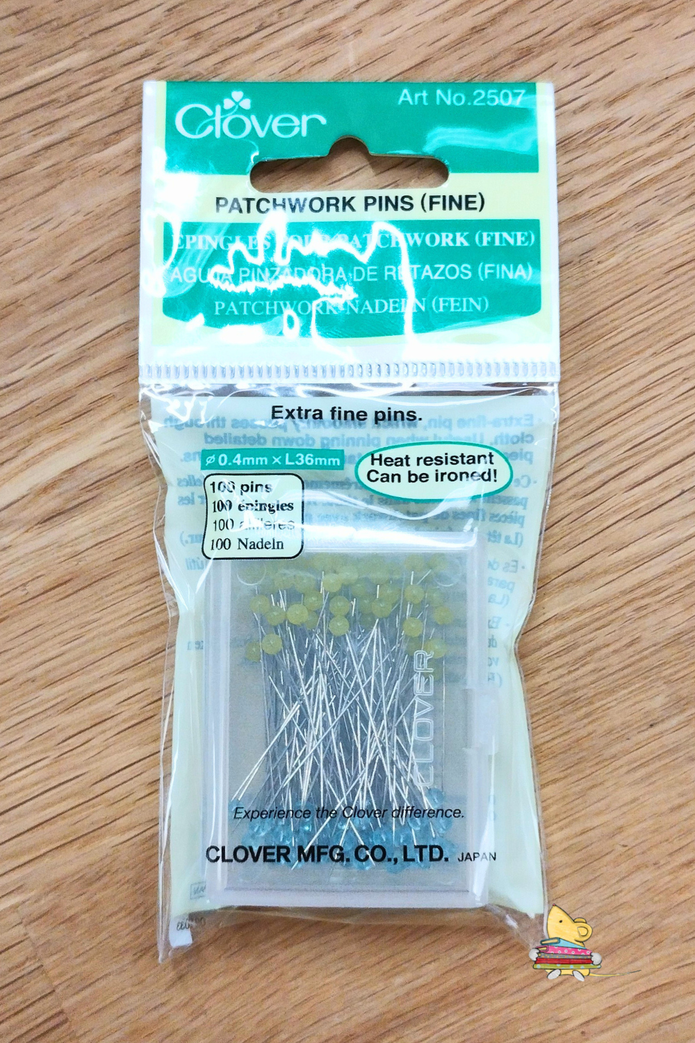 Clover Patchwork Pins (Fine) x100