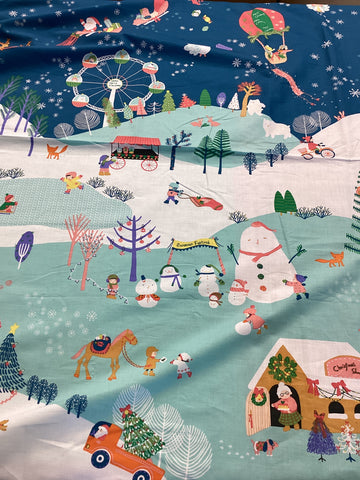 X123 Christmas Eve Scene | Telaarte - 1/2 Metre